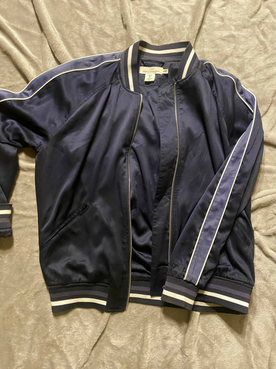 H&M Satin Bomber Jacket Size S-M