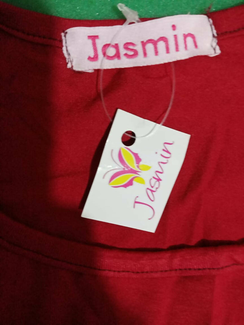 Jasmin Basic Sleeveless Dark Red Dress Size L