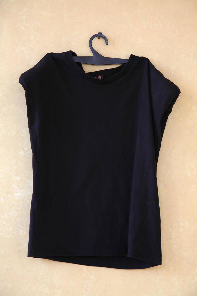 Shoulder Pad Black T-shirt