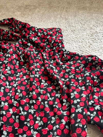 ZARA Satin Floral Top Size: XS/S