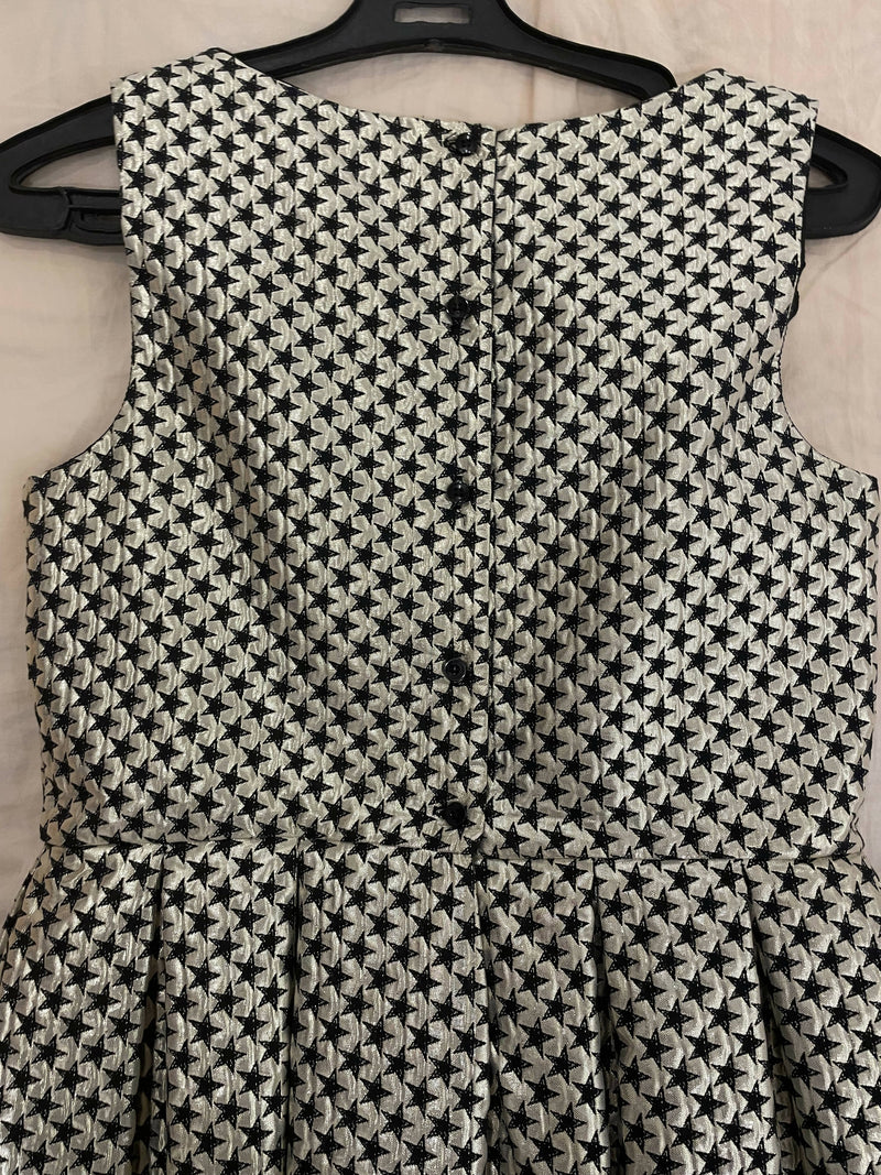 Debenhams Kids black and gold stars dress Age 12-13