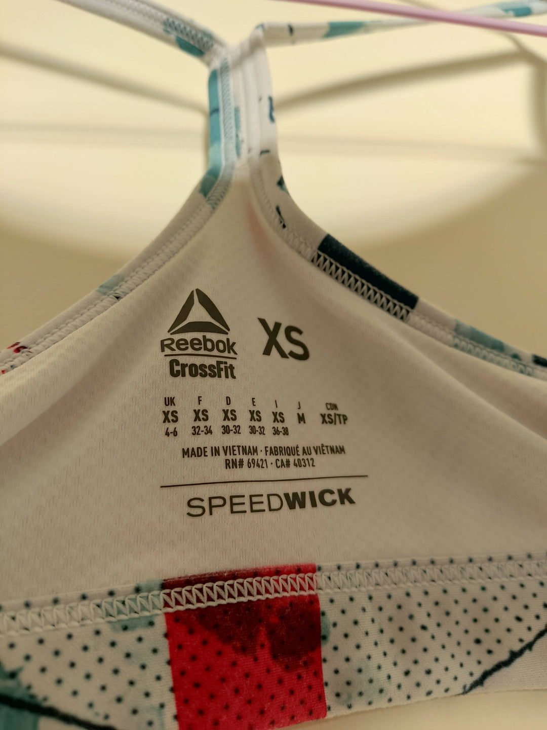Reebok Sports Bra Size XS