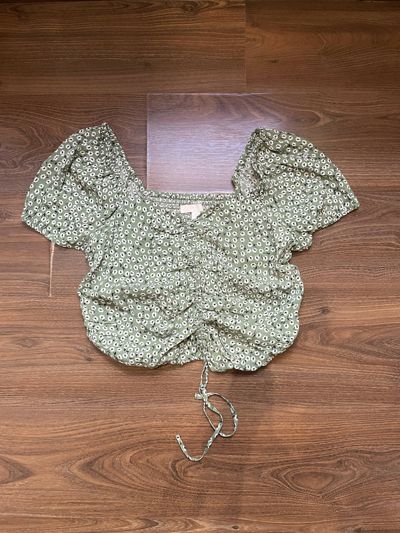 Floral Green H&M Top