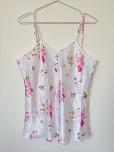 M White & Pink Floral Top