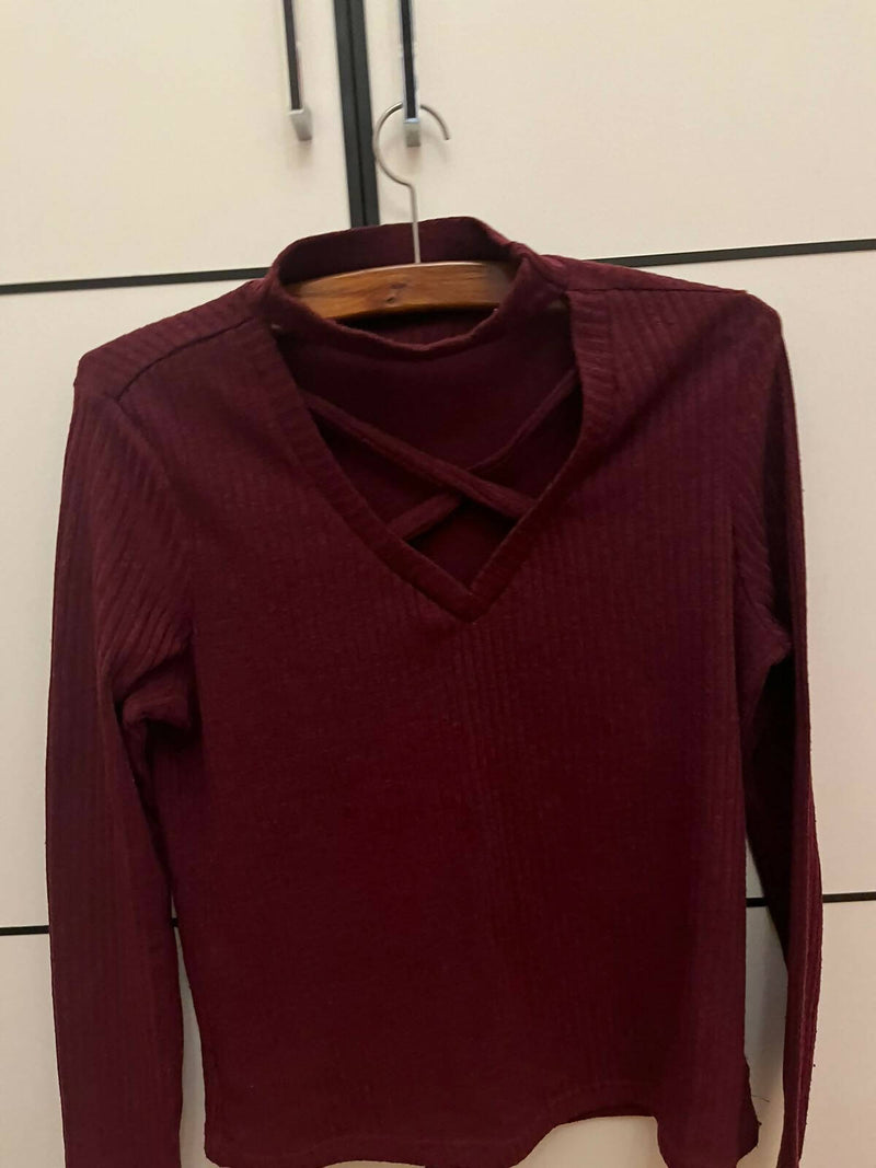 Burgundy Top Size M