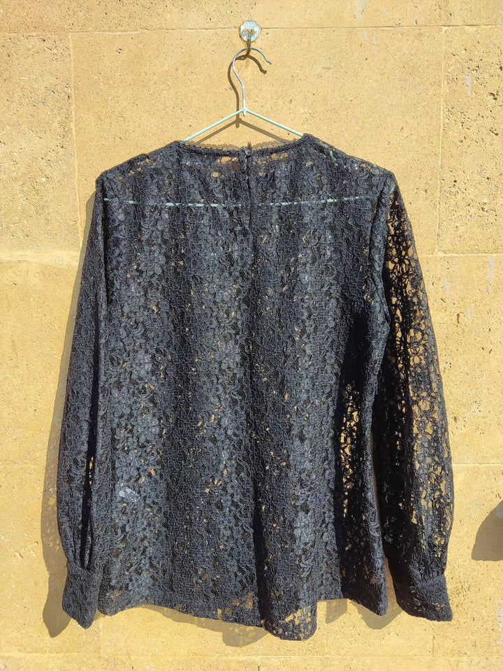 New Black Lace MAX Top Size 10UK (WITH TAG)