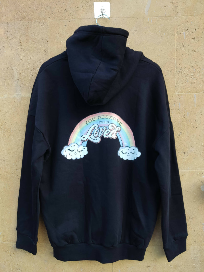 You Deserve to be Loved Hoodie Size M