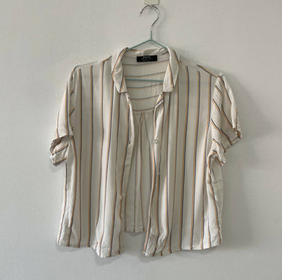 Striped Bershka Shirt Size Large