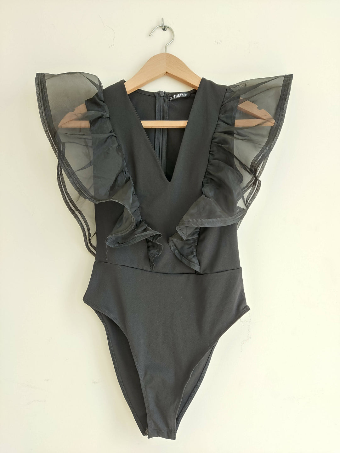 SHEIN Black Bodysuit Size S