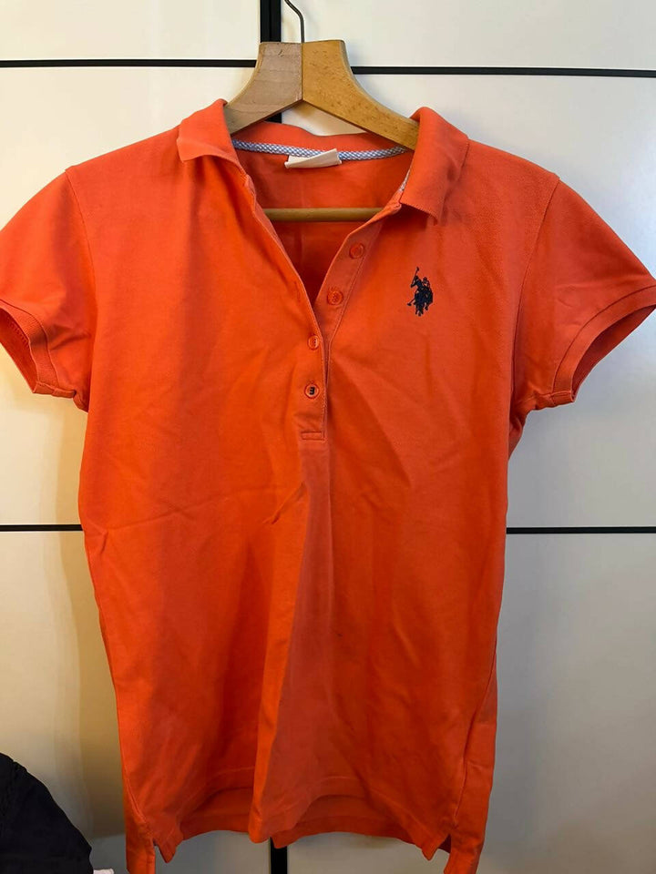 US Polo Orange Shirt Size: M/L