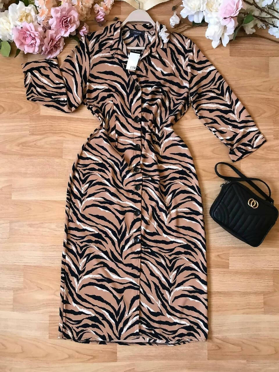 Chiffon Printed Primark Dress Size M