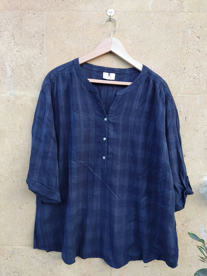 Blue C&A Cotton Blouse Size 2XL