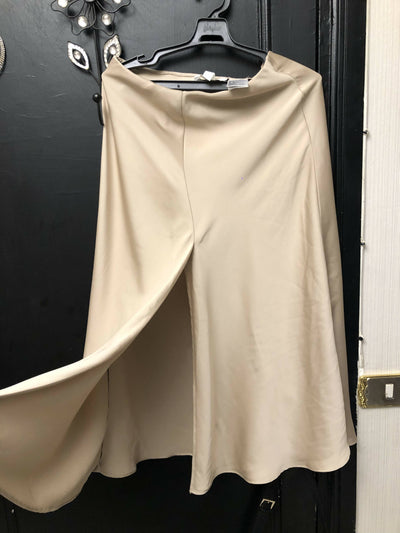 H&M Satin Skirt with Slit Size S