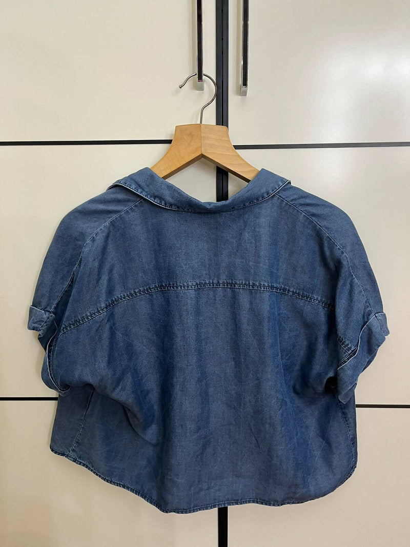 Zara Jeans Boxy Top Size M