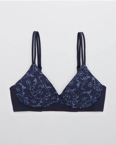 AERIE REAL BLOSSOM LACE WIRELESS PUSH UP BRA