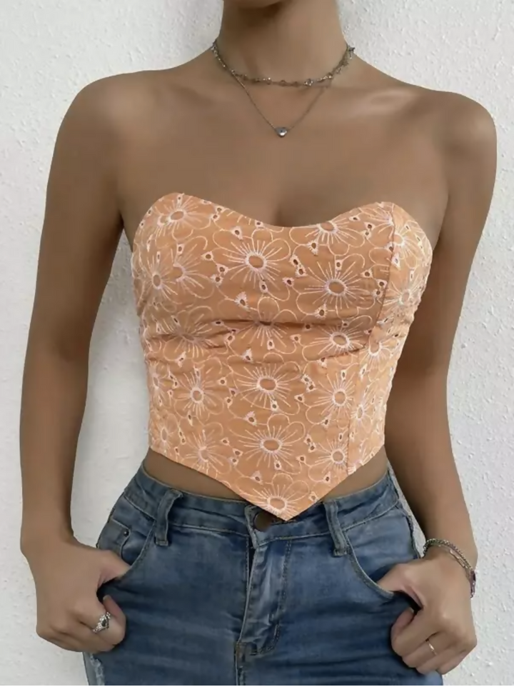 Floral Embroidered Top
