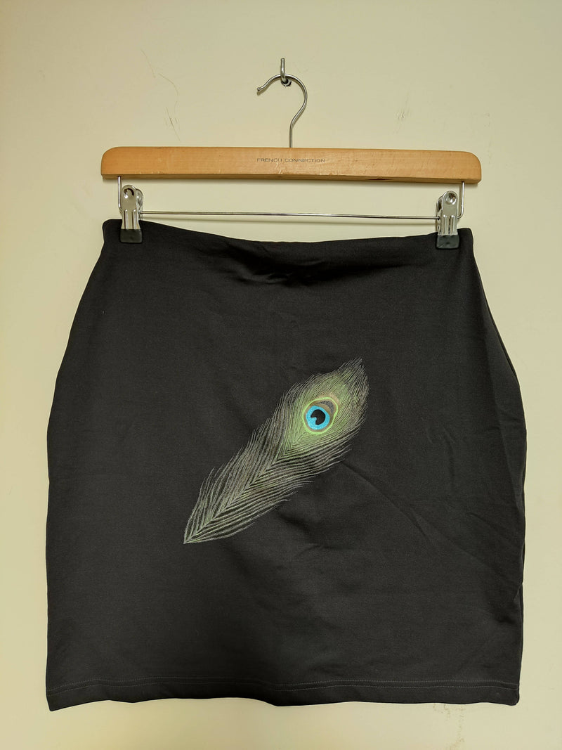 Peacock Black Vintage Skirt Size L