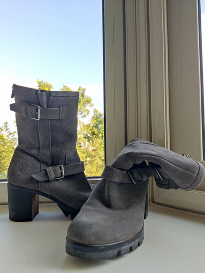 MARC O'POLO Grey Heels Boots Size 3 and 1/2