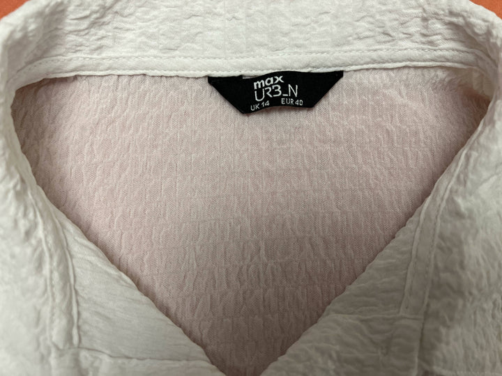 Max White Cropped Blouse Size: M