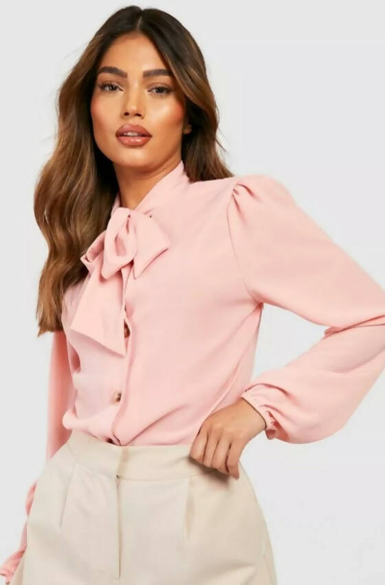 Boohoo pink blouse *New with tag* Size UK 10 EU 38