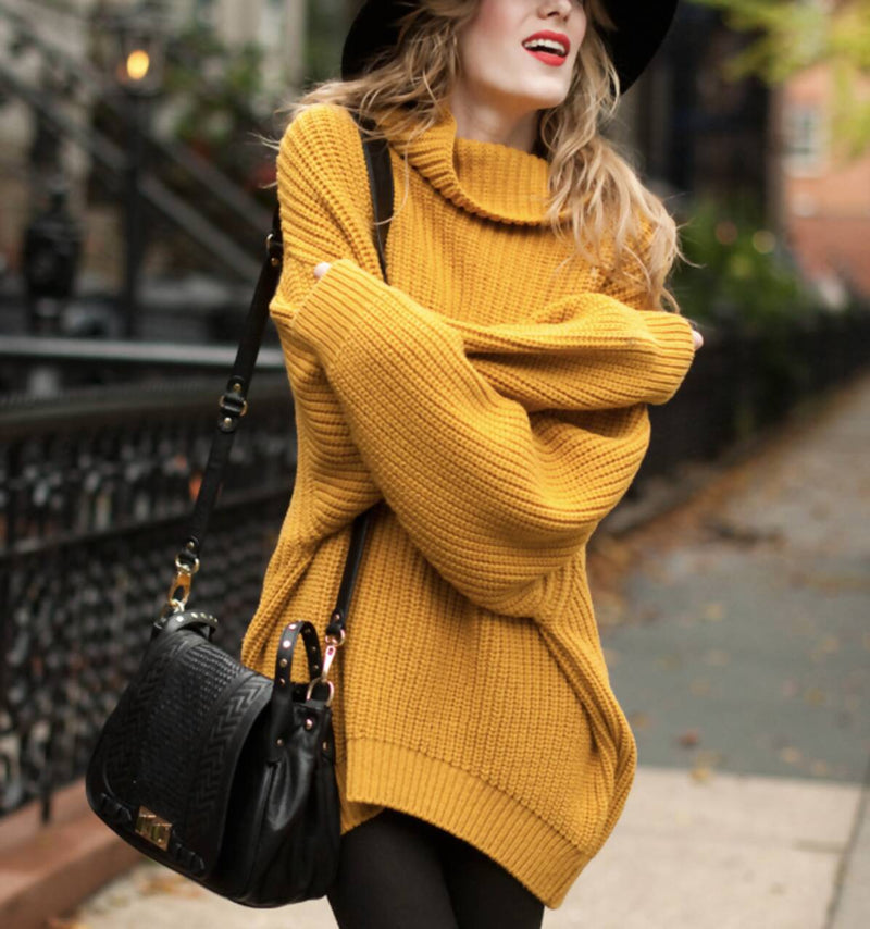 Vintage Mustard Turtleneck Jumper