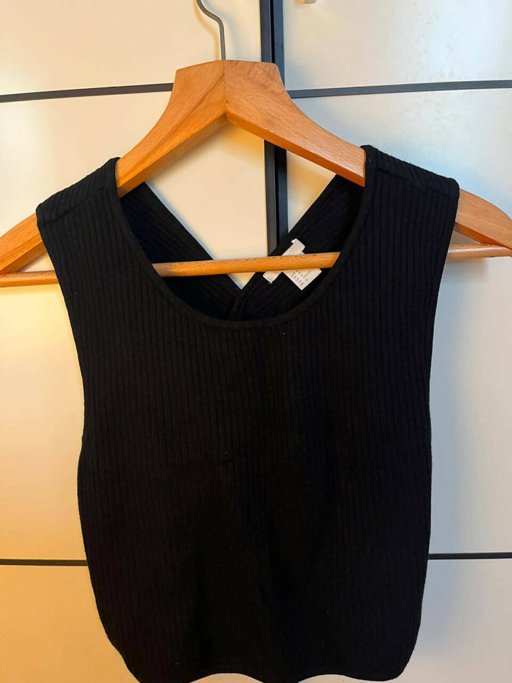H&M Black Knit Top Size M