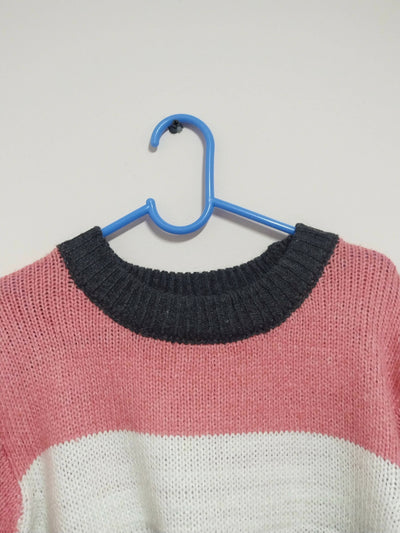 Oversize Colour Block Sweater size: L