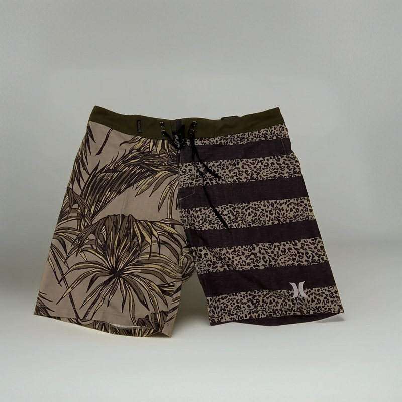 Hurley Phantom Tropical Animal Print Swim Board Shorts Size 32