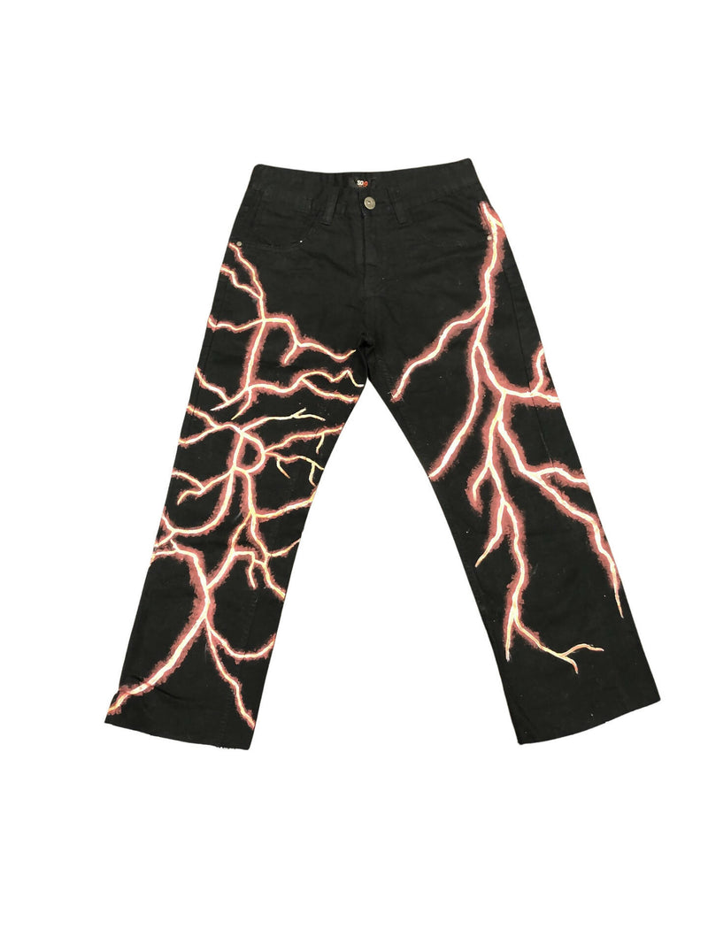 Y2K Hand-painted Lightning Pants