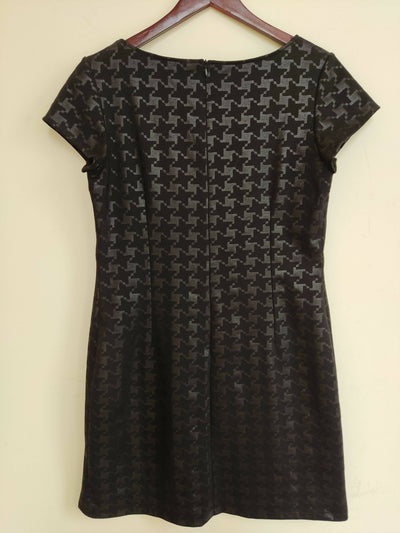 Patterned Black Dress Size 42