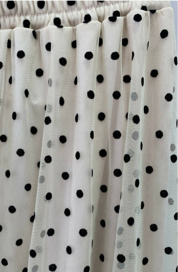 H&M Creme Polka Dot Tulle Skirt *As New* Size XS