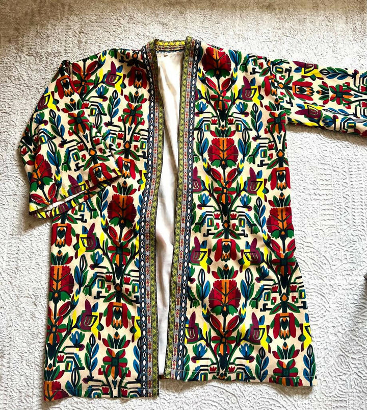 SHEIN Boho tribal floral kimono Free Size