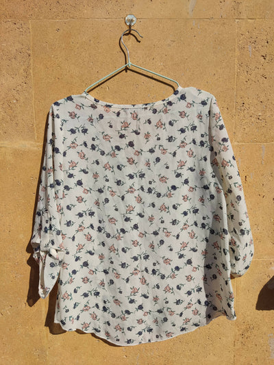 Spring Floral Top Size M
