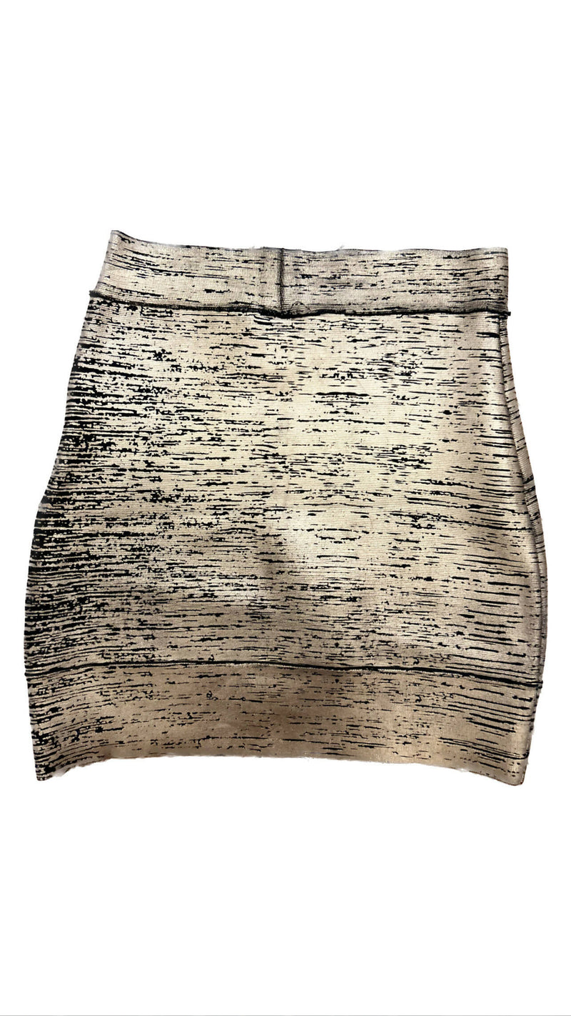 BCBG Mxazrias Gold Party Skirt Size: S