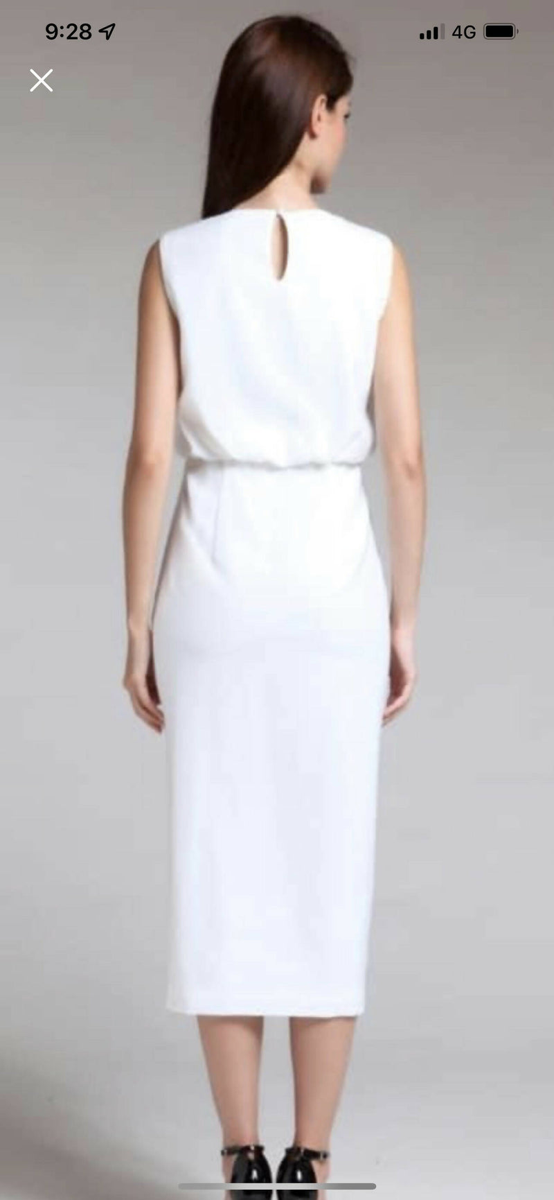 White Dress Size M (Used Once)