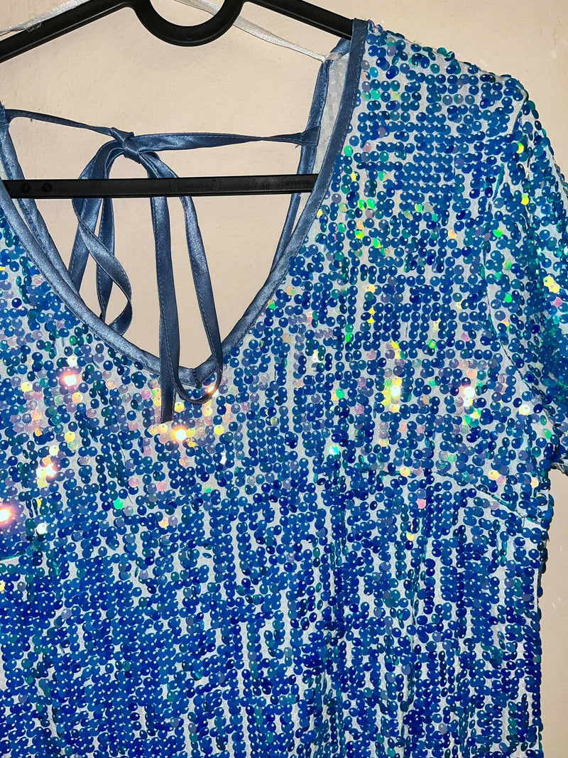 Sparkle Blue and Pink dress from Miss Selfridge