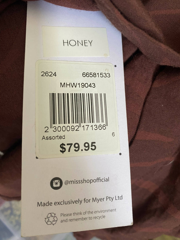 Milk & Honey Brown Dress Size XS