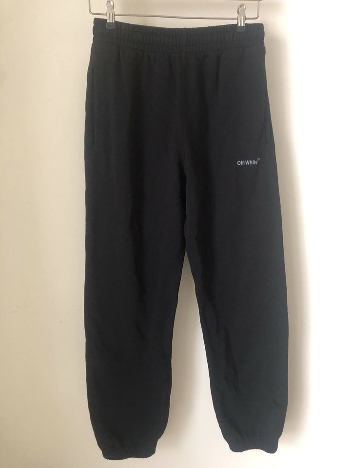 Off white Black Joggers Size: S