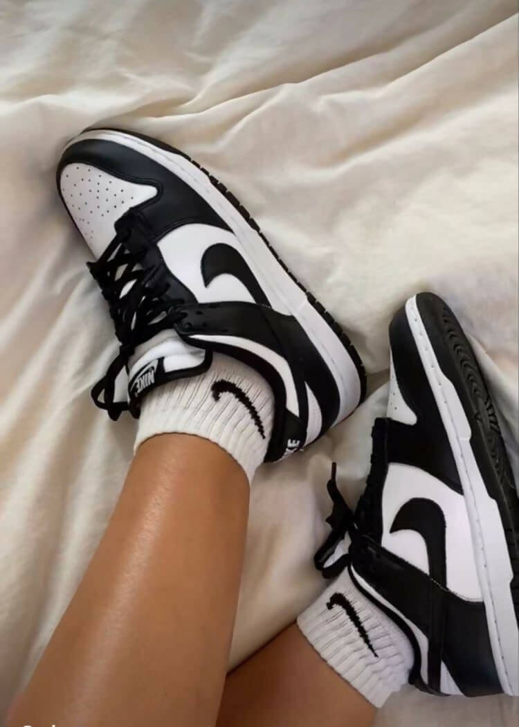 Size 38 New with box Nike Dunk Low "Black/White" Sneakers