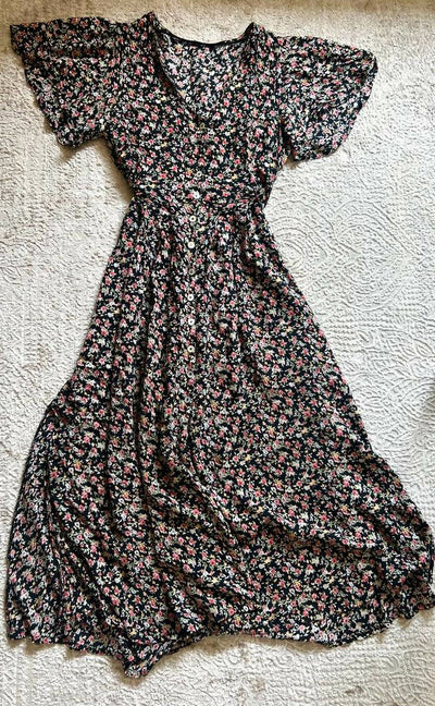 Oysho long ditsy floral dress Size S/M