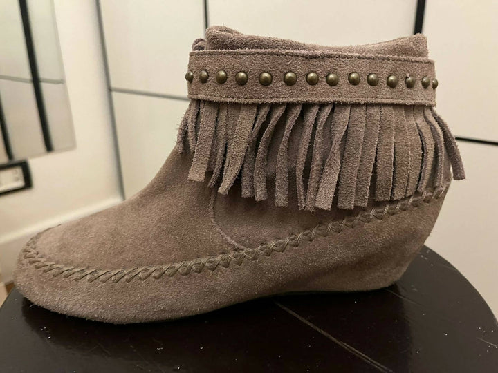 Aldo Camel Wedge Boot Size 38.5