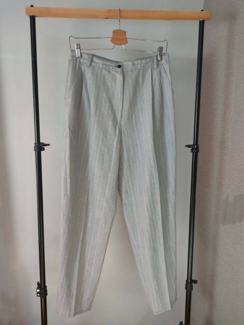 Vintage Striped Grey Pants Size 44