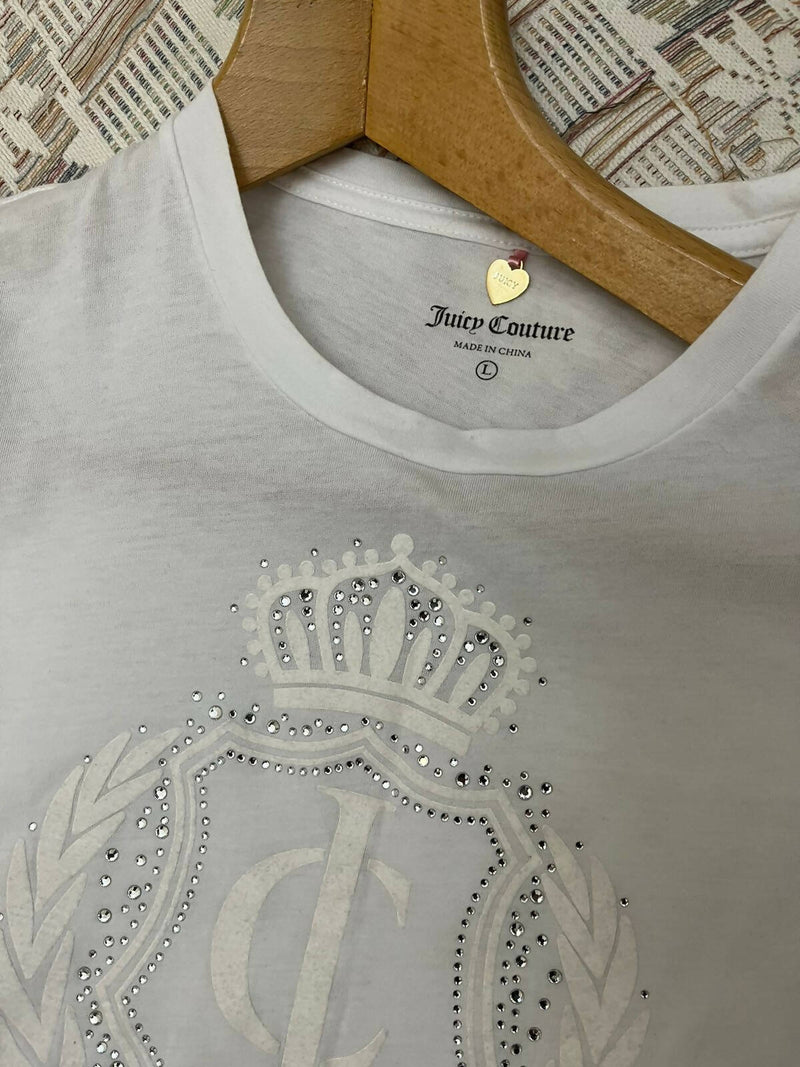 Juicy Couture White Tee Size L