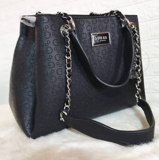 Guess Los Angeles Black Chain Shoulder Bag Purse