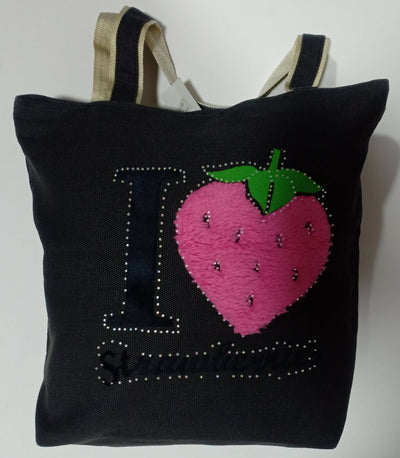 I Love Strawberries Tote Bag