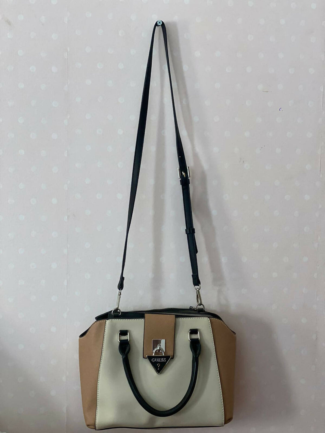 Nude & Brown Guess Bag