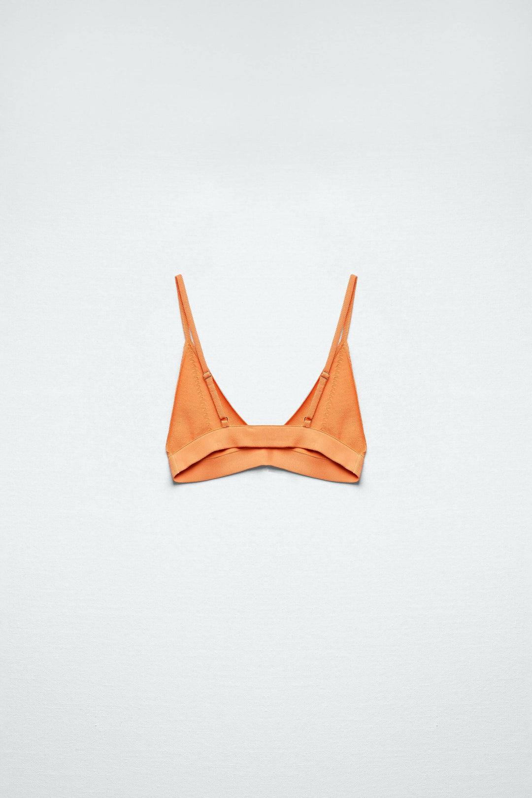 Zara Orange Knit Bralette Size S