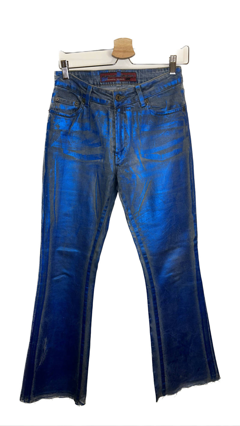 Metallic jeans