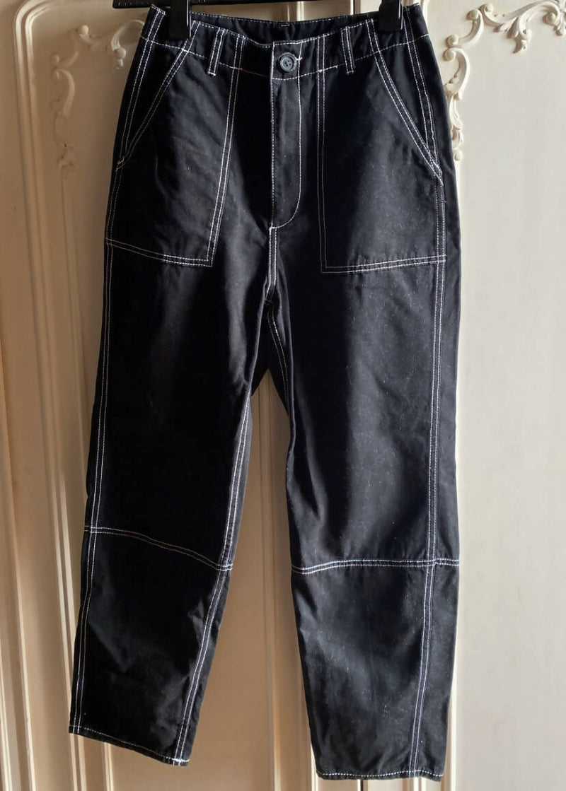 H&M Black Cargo Pants Size: S