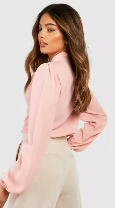 Boohoo pink blouse *New with tag* Size UK 10 EU 38